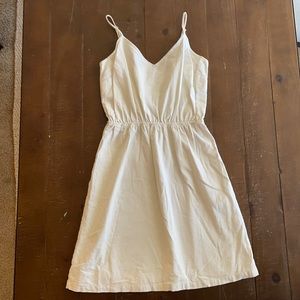 J Crew White Tank Dress- XS